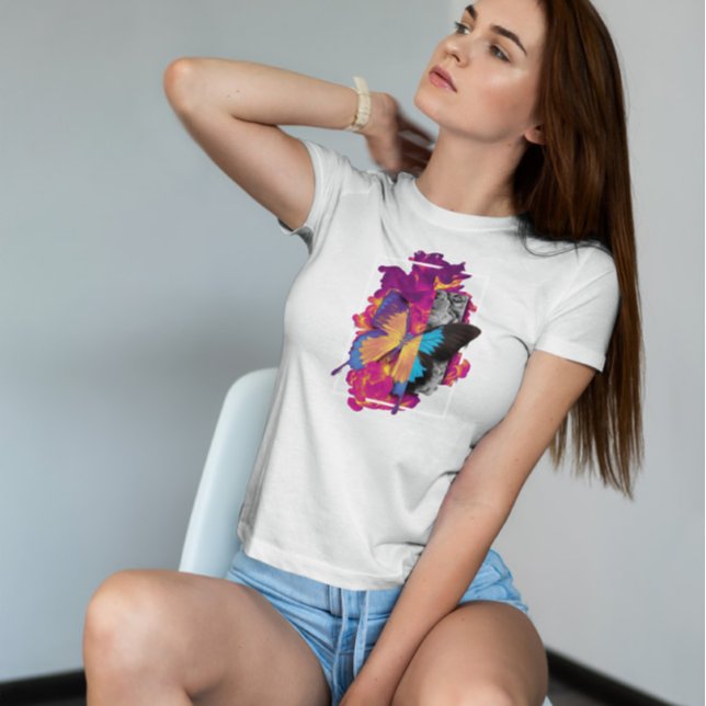 Holografisk fjäril t shirt (Skapare uppladdad)