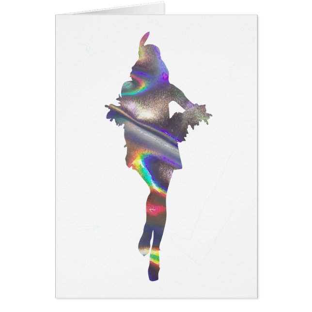 holografisk flapper hälsningskort (Framsidan)