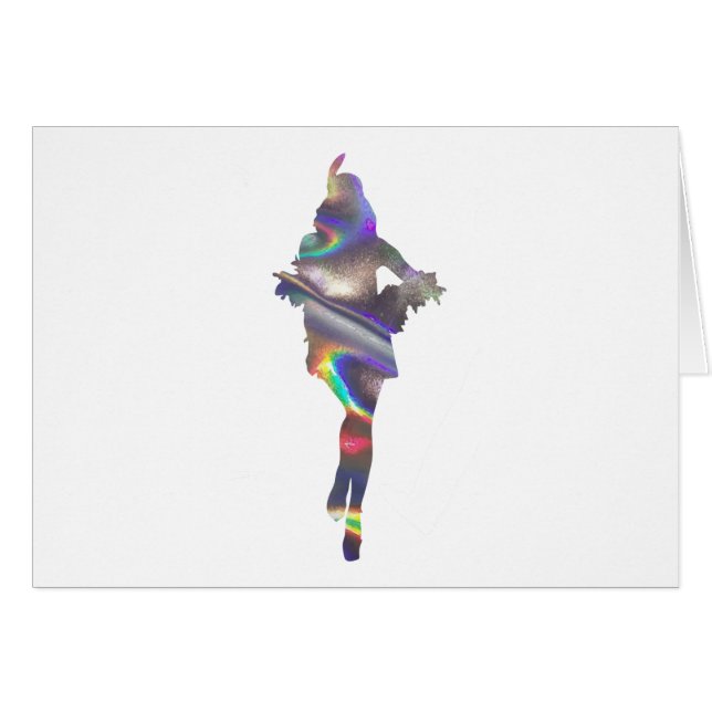 holografisk flapper hälsningskort (Framsidan Horizontal)