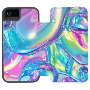 Holografisk flytande metallgradient aura Estetik