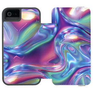 Holografisk flytande metallgradient aura Estetik