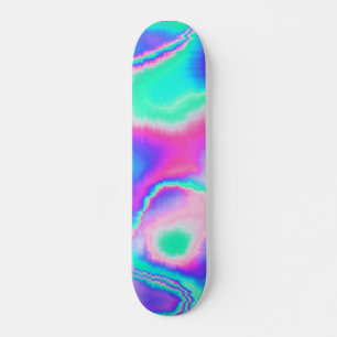Holografisk Glitch Mini Skateboard Bräda 18,5 Cm