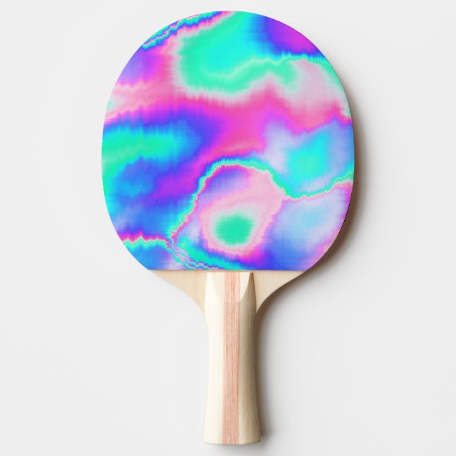 Holografisk Glitch Pingisracket (Framsidan)