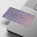 holografisk glitteropal visitkort<br><div class="desc">holografiskt glitter opal Namnkort</div>