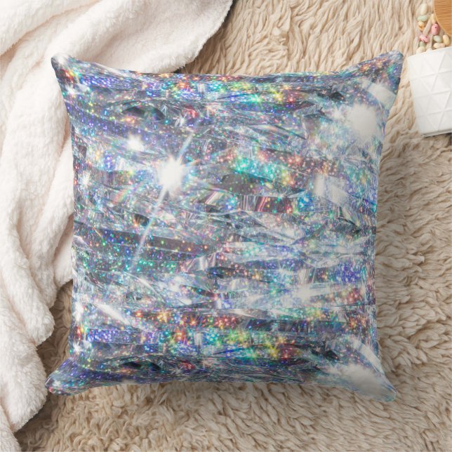 Holografisk Gnistra Glitter Kudde (Filt)