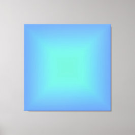 Holografisk grönt av shiny-diamantblått till akvam canvastryck