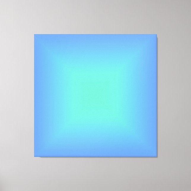 Holografisk grönt av shiny-diamantblått till akvam canvastryck (Framsida)