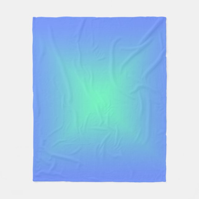 Holografisk grönt av shiny-diamantblått till akvam fleecefilt (Framsidan)