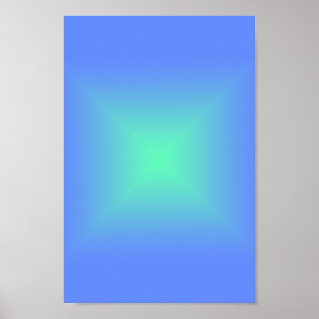 Holografisk grönt av shiny-diamantblått till akvam poster (Framsidan)