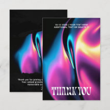 Holografisk Groovy Vibrerande Flytande Neon Tack
