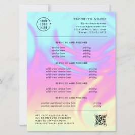 Holografisk Iridescent Opal | Prisskickflygblad