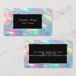 Holografisk Iriserande Opal Ram Visitkort