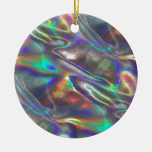 holografisk julgransprydnad keramik