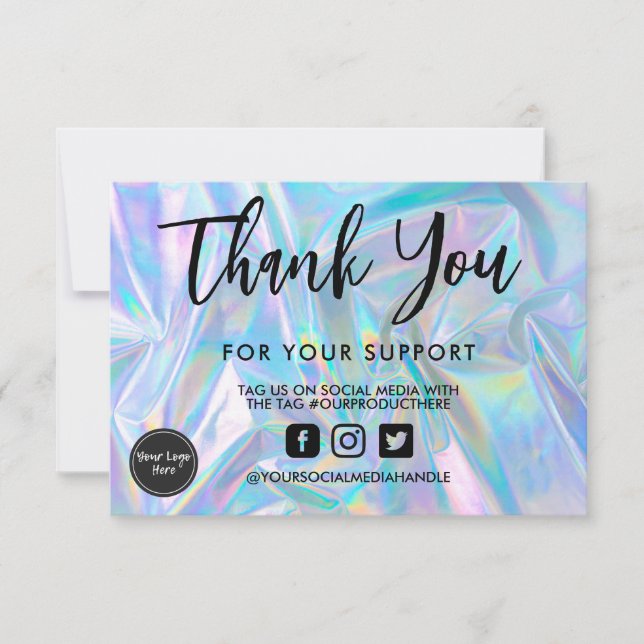 Holografisk kalligrafi - tack för att du infogar m (Framsida)