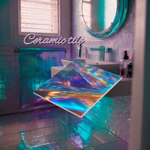 Holografisk keramik Tile Kakelplatta