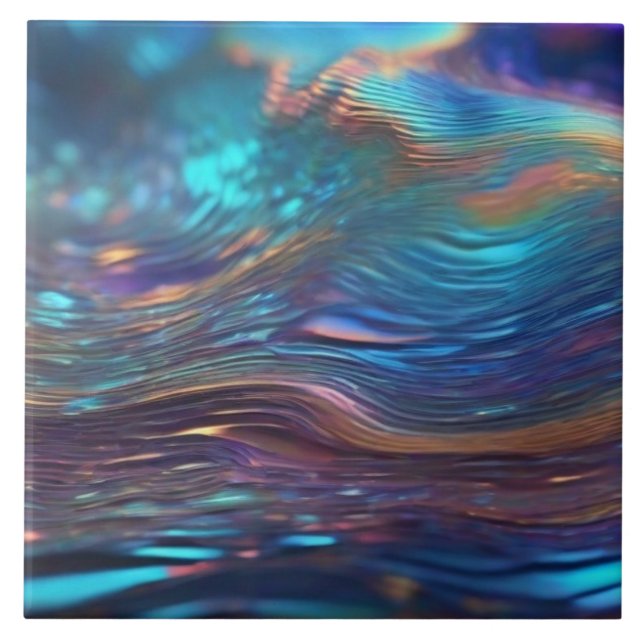 Holografisk keramik Tile Kakelplatta (Framsidan)