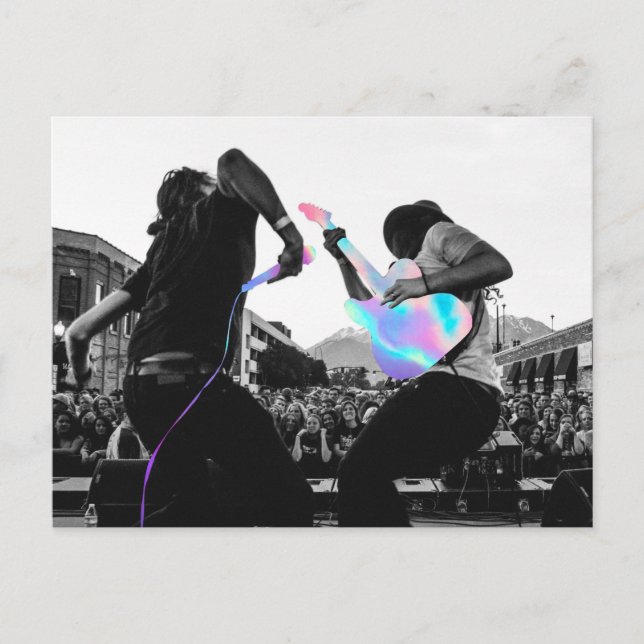 Holografisk konsert vykort (Framsida)