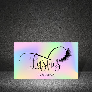 Holografisk lash Beauty Makeup Artist Holo Foil Visitkort