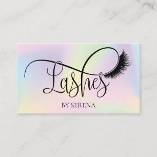 Holografisk lash Beauty Makeup Artist Holo Foil Visitkort