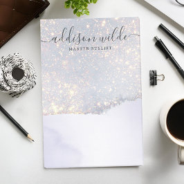 Holografisk Lila Glitter Luxury Glam Iridescent Post-it Block