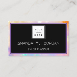Holografisk Logotyp för Bloggare av händelseplaner Visitkort