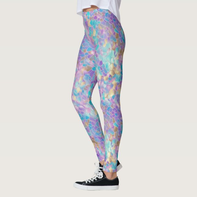Holografisk olja leggings (Vänster)