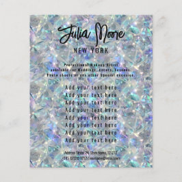 Holografisk opal stenbakgrund flygblad