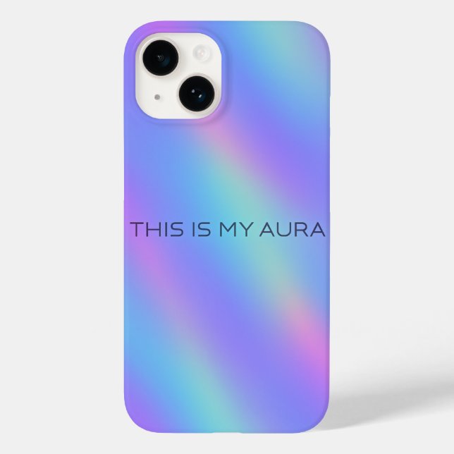Holografisk övertoning Aesthetic iphone case (Baksida)