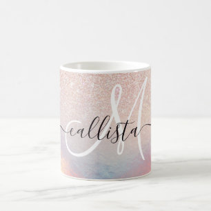 Holografisk övertoning från ro Guld Glitter Kaffemugg