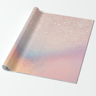 Holografisk övertoning från ro Guld Glitter Presentpapper