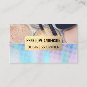 Holografisk övertoning Makeup Palette och Pensla Visitkort