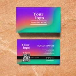 Holografisk övertoningssökning för att ansluta mod visitkort