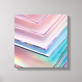 Holografisk Pastell Bakgrund Canvas
