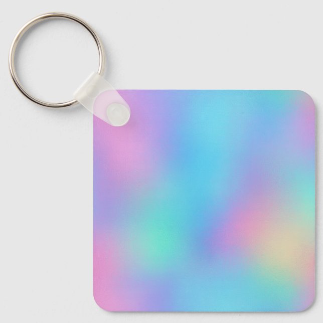 Holografisk Pastelldröm Nyckelring (Framsida)