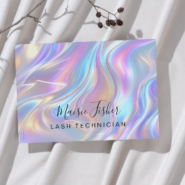 Holografisk QR-kod näringslivskort Lash Hair Nail Visitkort