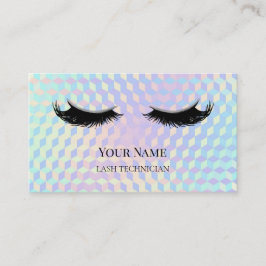 Holografisk QR-kod Ögonfransstylist Visitkort