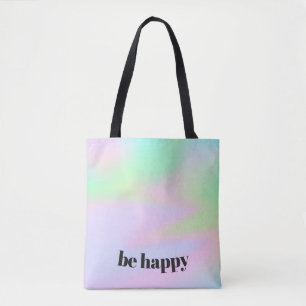 HOLOGRAFISK RAINBOW-FÄRGFUL UNICORN PASTEL TYGKASSE