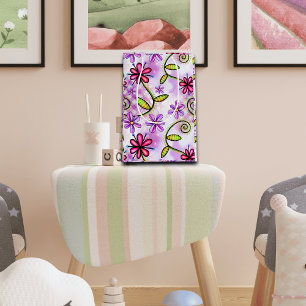 Holografisk regnbåge Blommigt Collage