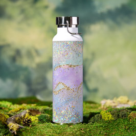 Holografisk Rosa Glitter Effect Unicorn-Sjöjungfru