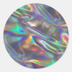holografisk runt klistermärke