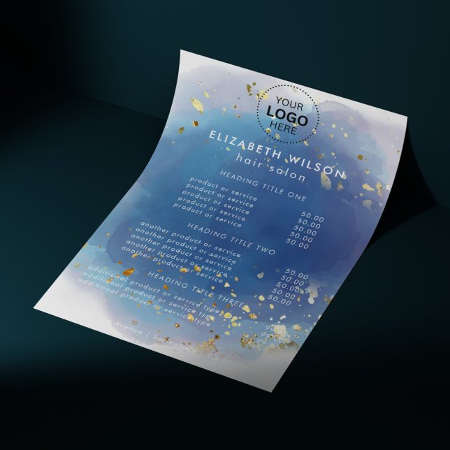 Holografisk signaturskript Modern Glam Glitter Flygblad (Holographic Signature Script Modern Glam Glitter Flyer)