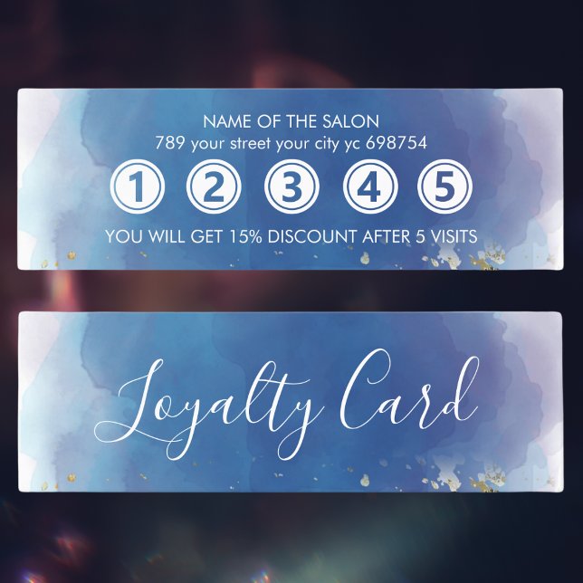 Holografisk signaturskript Modern Glam Glitter Lojalitetskort (Holographic Signature Script Modern Glam Glitter Loyalty Card
)
