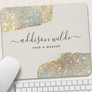 Holografisk signaturskript Modern Glam Glitter Musmatta