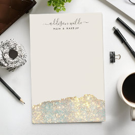 Holografisk signaturskript Modern Glam Glitter Post-it Block