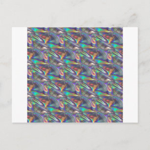 holografisk silver vykort