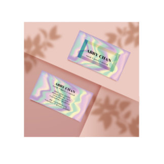 Holografisk skönhet Salon Hair Skin Nagel Visitkort