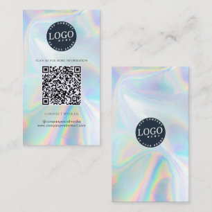 Holografisk Social Media QR-kodwebbplats Visitkort