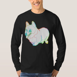Holografisk Tjock Corgi Magnet T Shirt