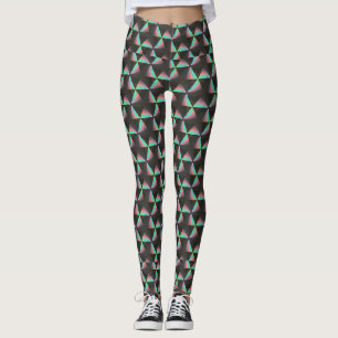 Holografisk triangel Mönster: Futuristiska Prism Leggings