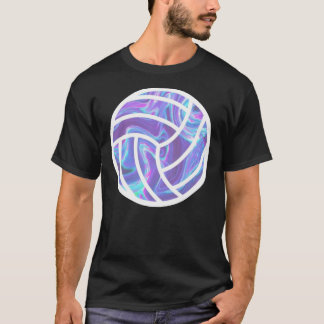 Holografisk Volleyball Sticker T Shirt